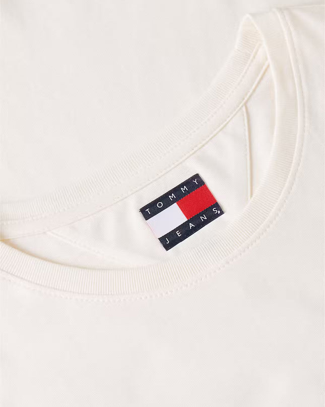 Tommy Jeans Extra Slim Flag T-Shirt - Calico