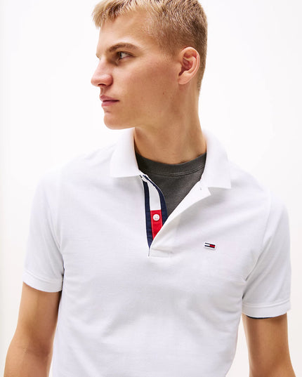 Pure Cotton Slim Fit Polo Shirt - White