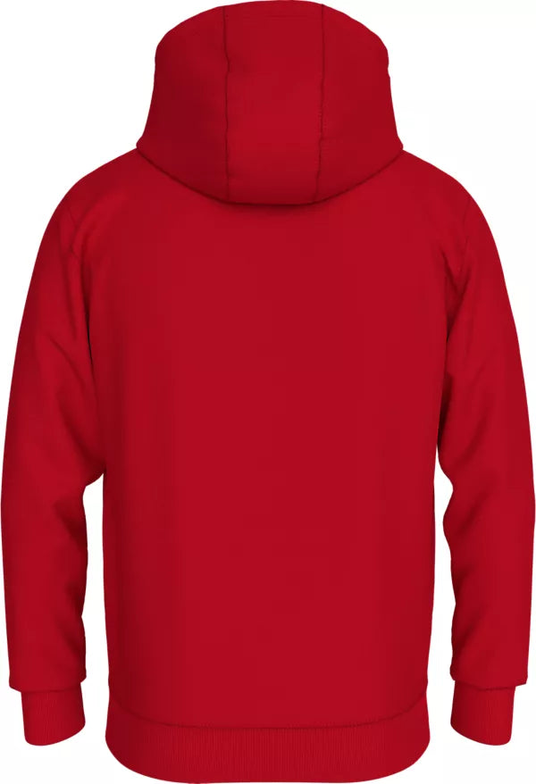 TJM REG LINEAR LOGO HOODIE EXT - DEEP CRIMSON