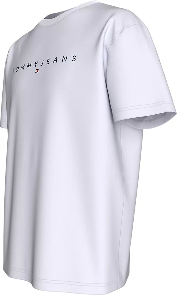 TJM REG LINEAR LOGO TEE EXT - WHITE