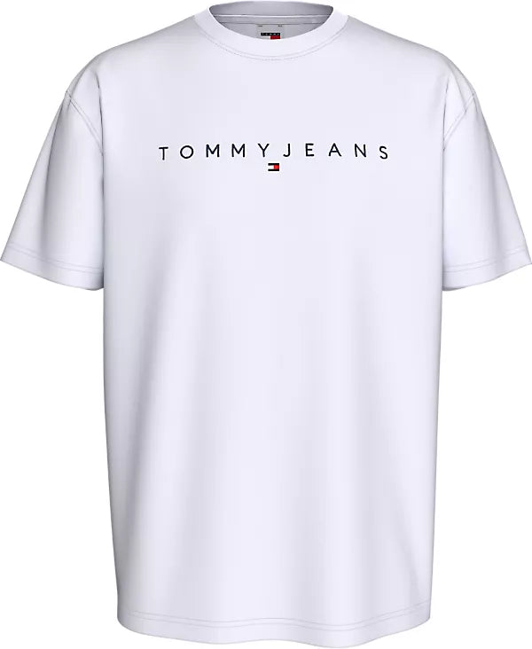 TJM REG LINEAR LOGO TEE EXT - WHITE