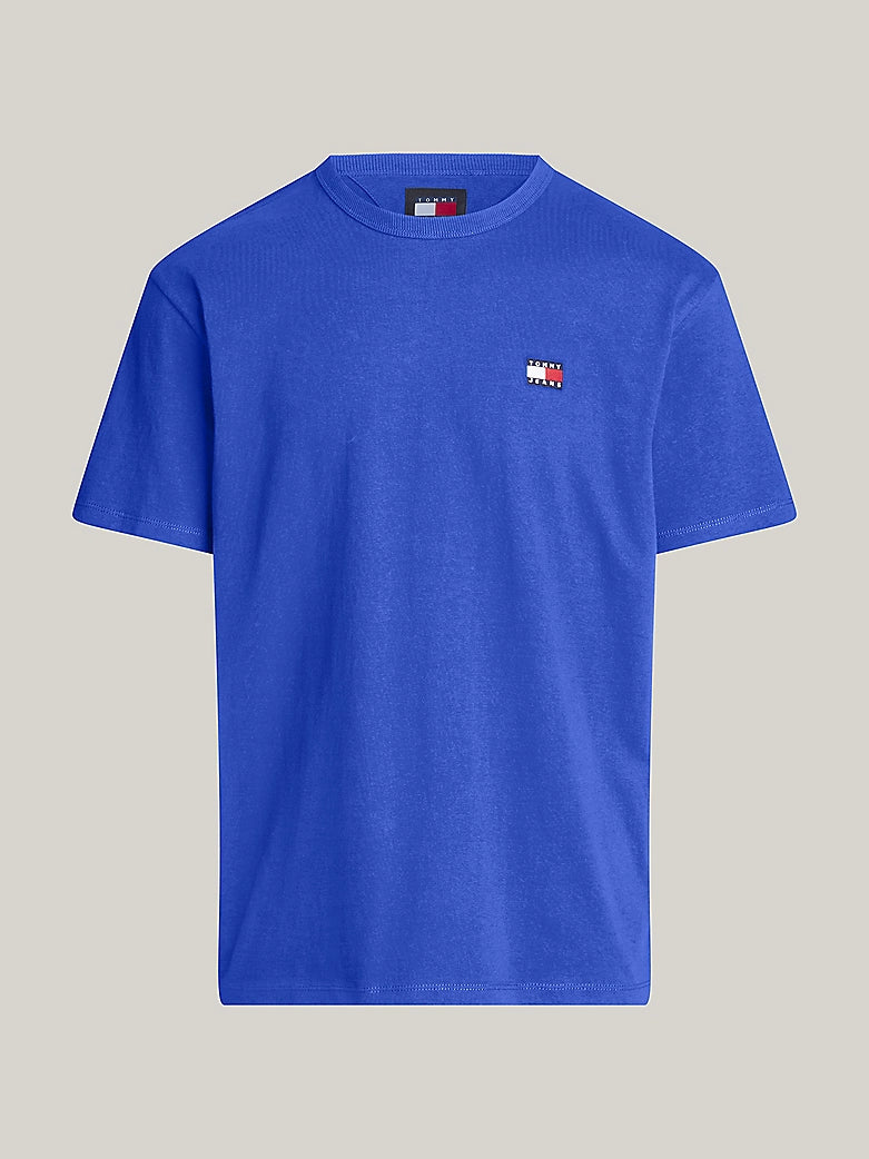 Tommy Jeans - Badge Crew Neck T-Shirt - Bright Blue