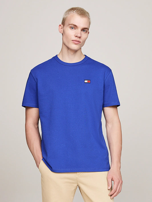 Tommy Jeans - Badge Crew Neck T-Shirt - Bright Blue