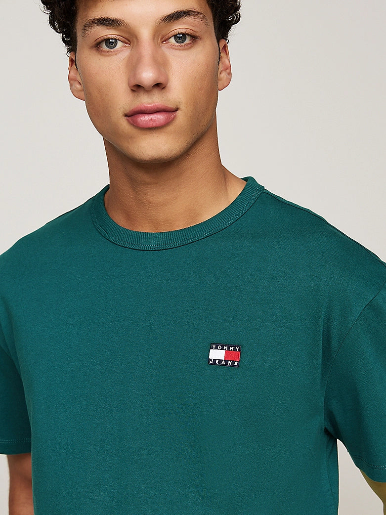 Tommy Jeans - Badge Crew Neck T-Shirt - Seawater Blue