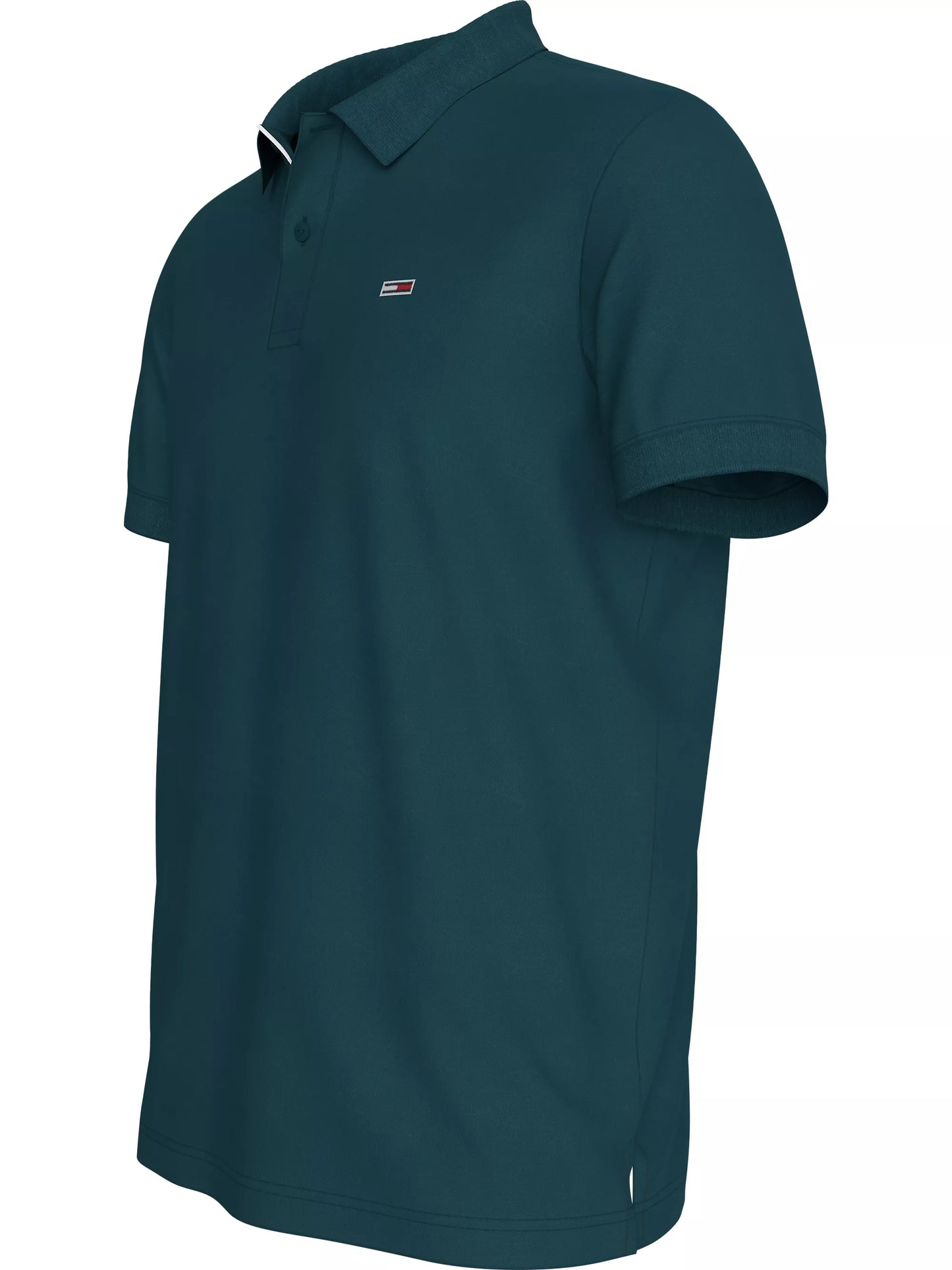 Tommy Jeans - Slim Placket Polo - Seawater Green