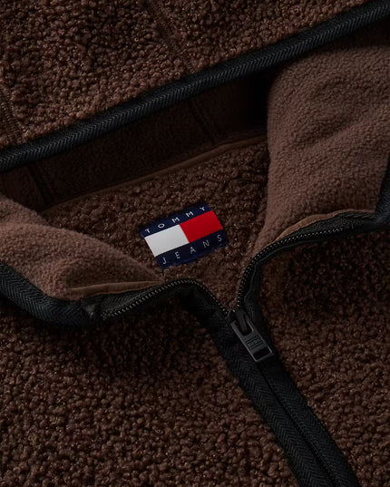 TJM Badge Teddy Jacket - Hemlock Brown
