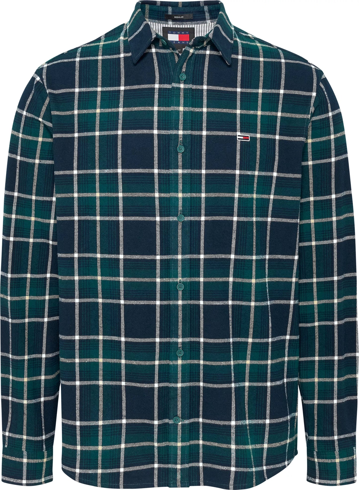 Tommy Jeans - Flannel Check Relaxed Shirt - Deep Seawater Check