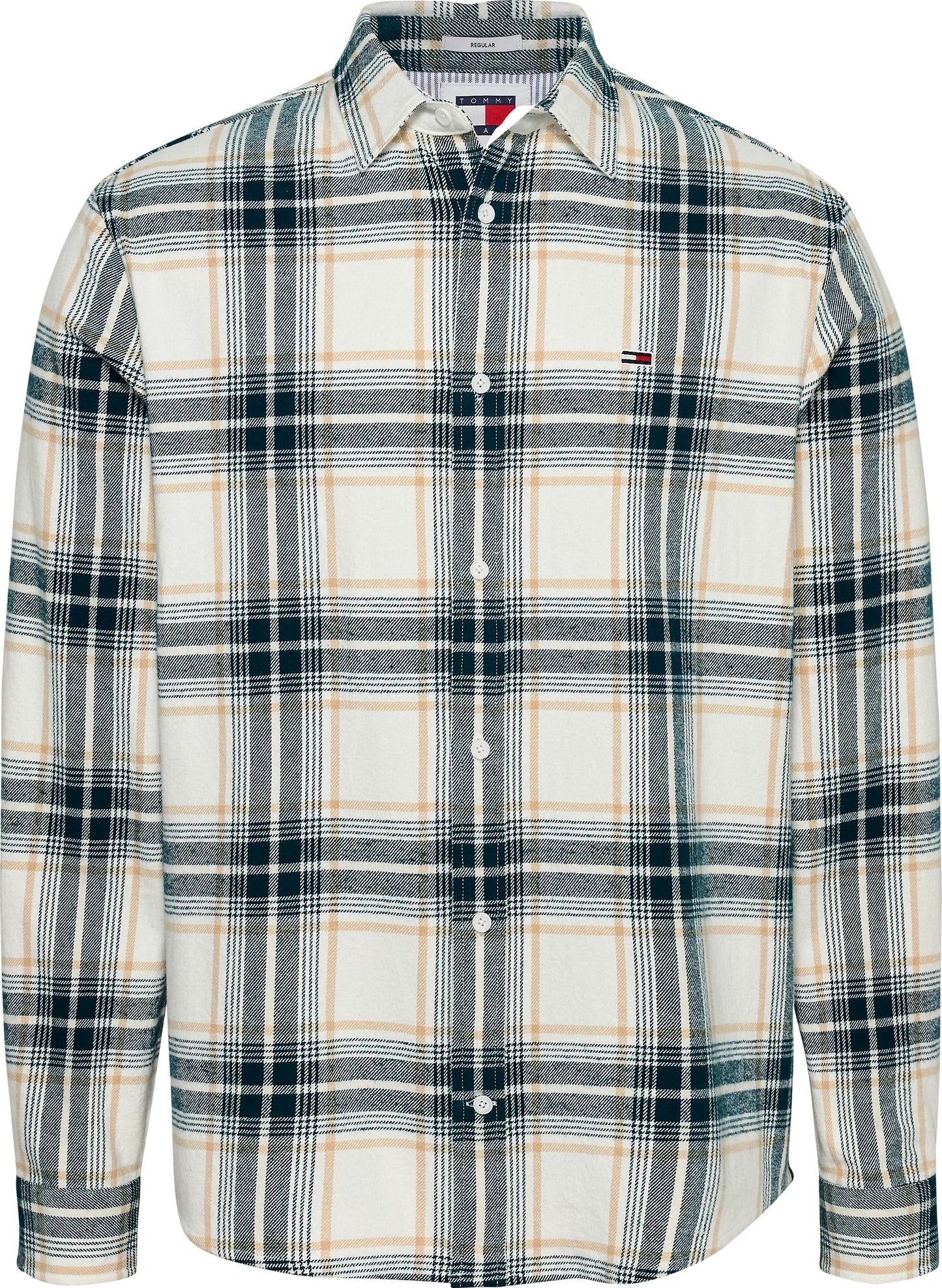 Tommy Jeans - Flannel Check Relaxed Shirt - Ancient White Check