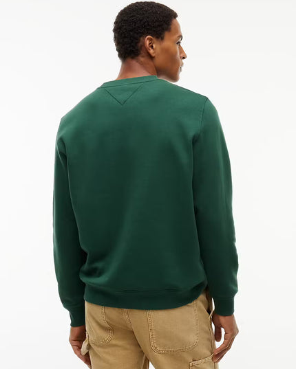 Regular Linear Crew Sweatshirt - Velvet Green