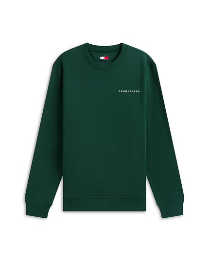 Regular Linear Crew Sweatshirt - Velvet Green