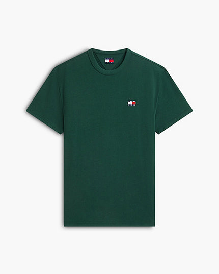 Tommy Flag Crew Neck T-Shirt in Velvet Green