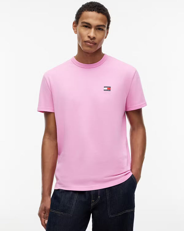 TJM Bagde Crew Neck T-Shirt - Pink Daisy