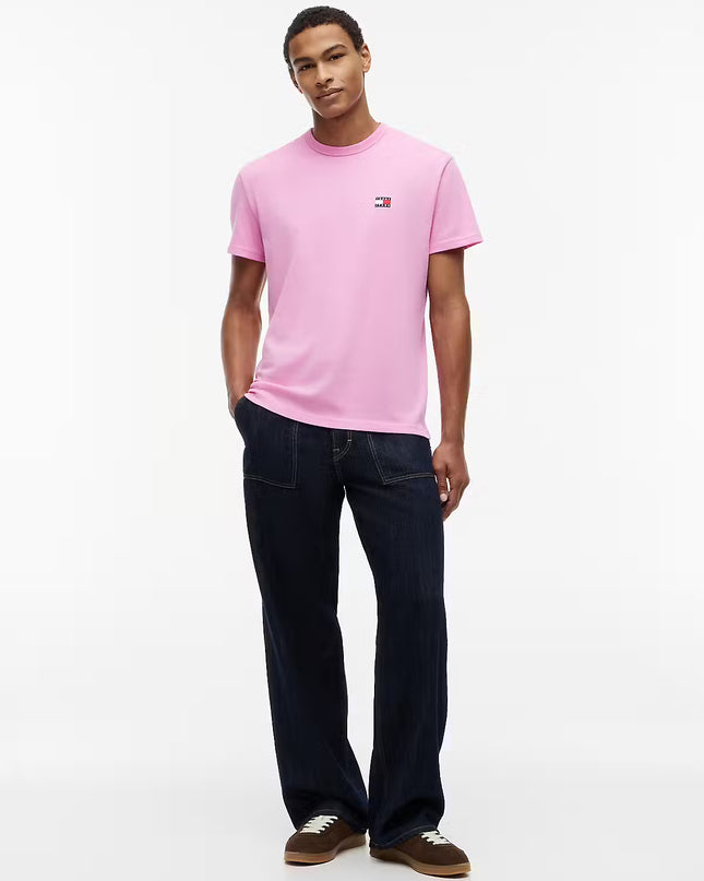 TJM Bagde Crew Neck T-Shirt - Pink Daisy