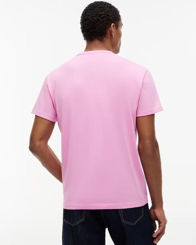 TJM Bagde Crew Neck T-Shirt - Pink Daisy