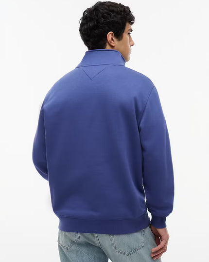Fleece 1/4 Zip Mock Neck - Blue Storm