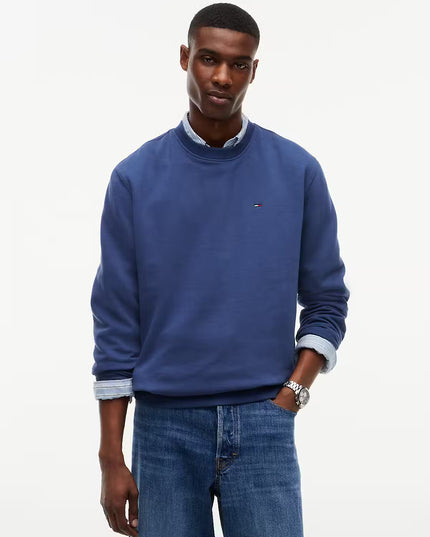 Regular Essential Fleece Crew Sweatshirt - Basic Navy