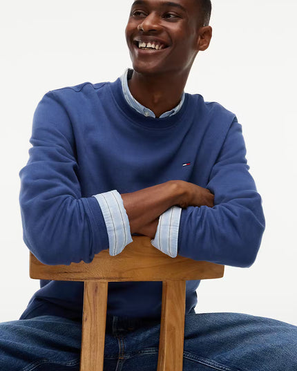 Regular Essential Fleece Crew Sweatshirt - Basic Navy