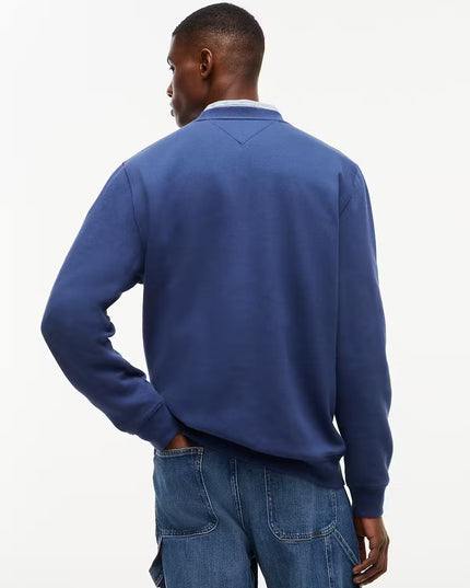 Regular Essential Fleece Crew Sweatshirt - Basic Navy