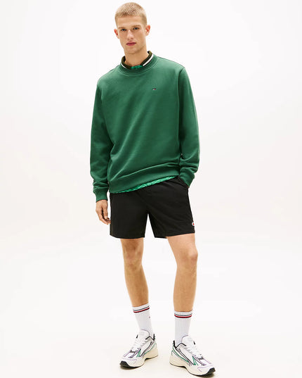 Tommy Flag Brushed Fleece Sweatshirt - Shadow Pine