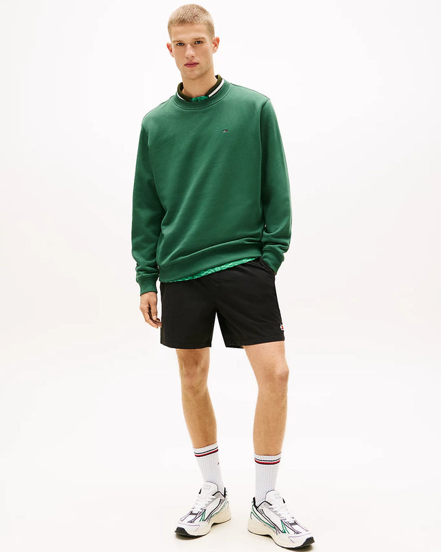 Tommy Flag Brushed Fleece Sweatshirt - Shadow Pine