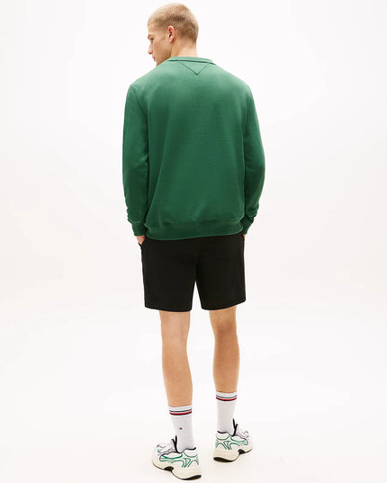 Tommy Flag Brushed Fleece Sweatshirt - Shadow Pine