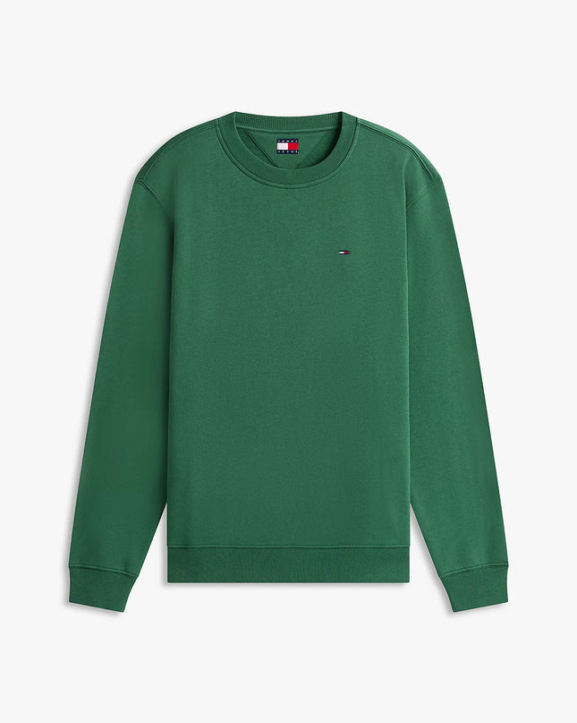 Tommy Flag Brushed Fleece Sweatshirt - Shadow Pine