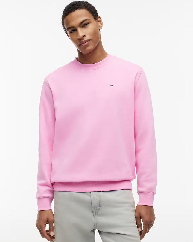 Tommy Jeans Brushed Fleece Sweatshirt - Pink Daisy