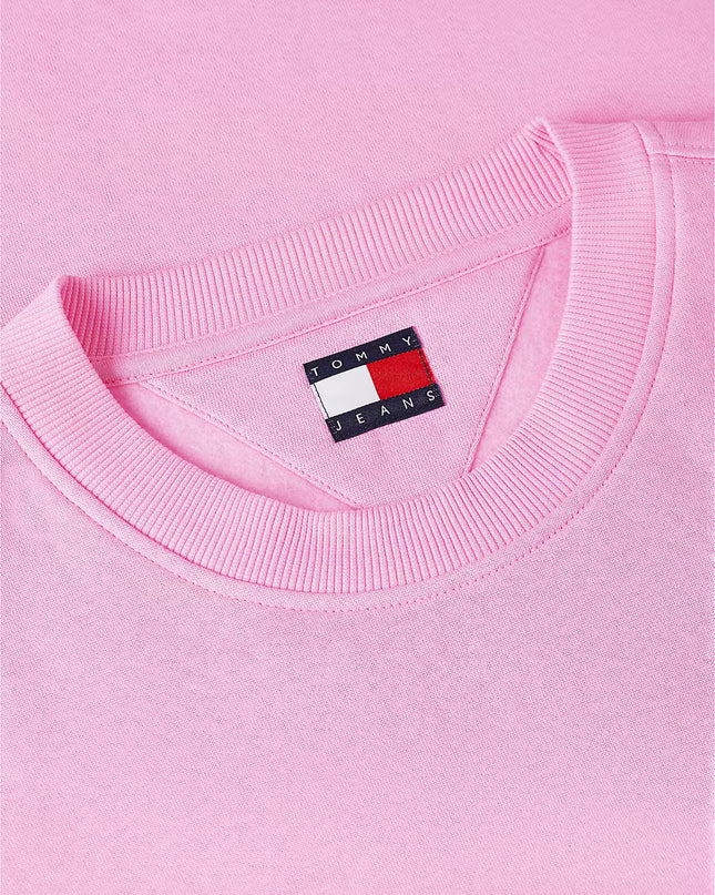 Tommy Jeans Brushed Fleece Sweatshirt - Pink Daisy