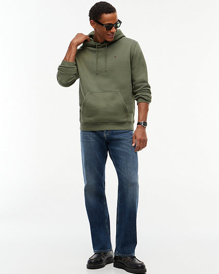 Flag Embroidery Fleece Drawstring Hoody Rocky Mountain