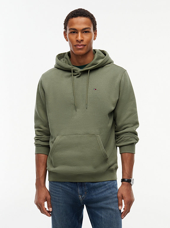 Flag Embroidery Fleece Drawstring Hoody Rocky Mountain