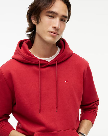 TJM Flag Embroidery Fleece Hoody - Noble Cherry