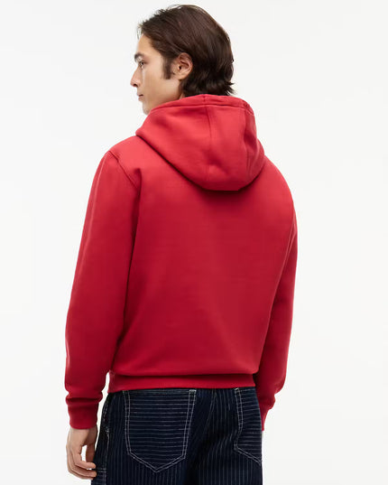 TJM Flag Embroidery Fleece Hoody - Noble Cherry