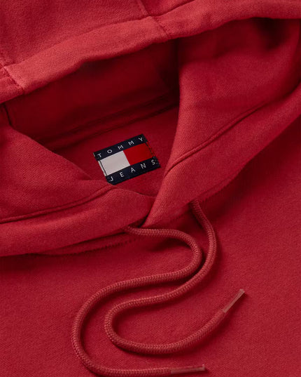 TJM Flag Embroidery Fleece Hoody - Noble Cherry