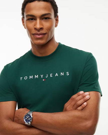 Linear Logo Jersey T-Shirt - Velvet Green