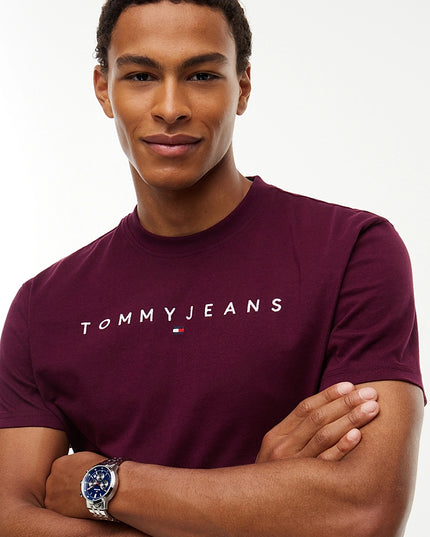 Linear Logo Jersey T-Shirt - Calypso Berry