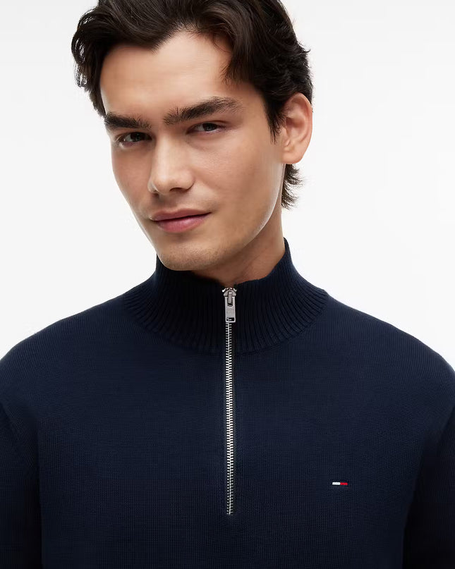 TJM SLM ESS LIGHT ¼ ZIP SWTR EXT - Dark Blue