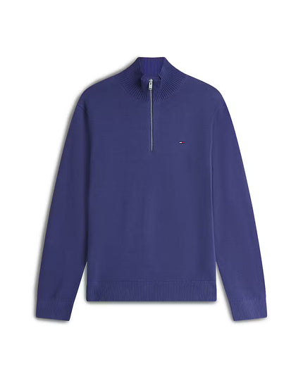 Slim Ess Light 1/4 Zip Sweater - Blue Storm