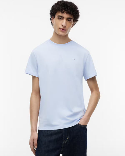 Tommy Jeans Slim Linear Logo T-Shirt - Moonlight Iris