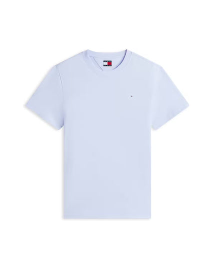 Tommy Jeans Slim Linear Logo T-Shirt - Moonlight Iris