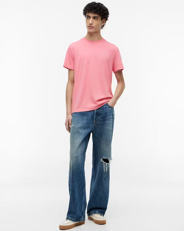 Tommy Jeans Linear Logo T-Shirt - Botanical Pink