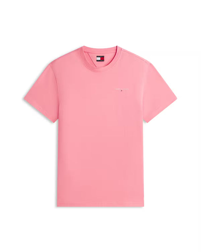 Tommy Jeans Linear Logo T-Shirt - Botanical Pink