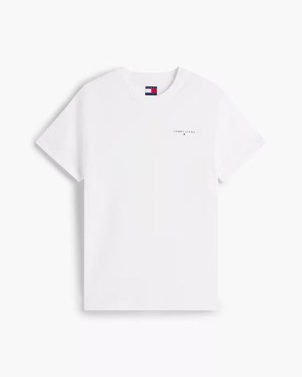 Slim Linear Chest Logo Tee - Ecru