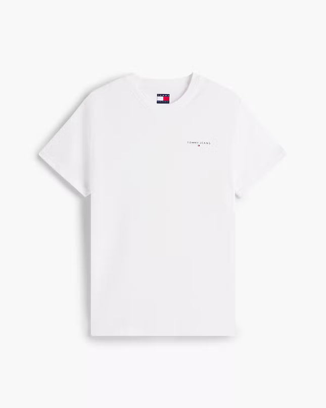 Slim Linear Chest Logo Tee - Ecru