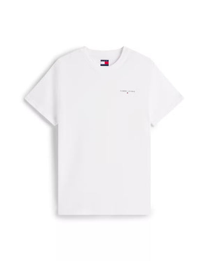 Slim Linear Chest Logo Tee - Ecru