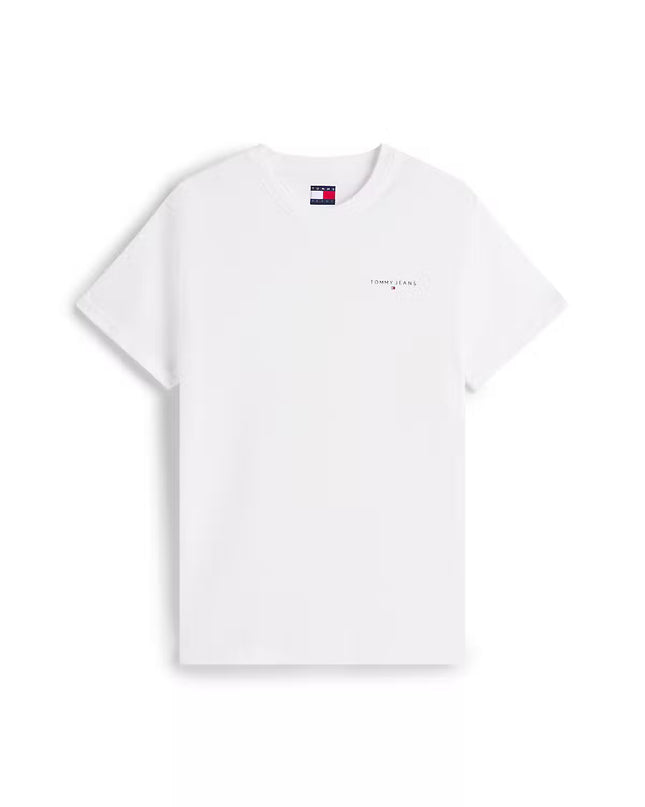 Slim Linear Chest Logo Tee - Ecru