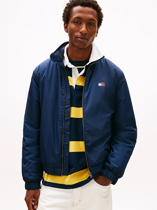 Water Repellent Relaxed Padded Jacket - Dark Night Navy