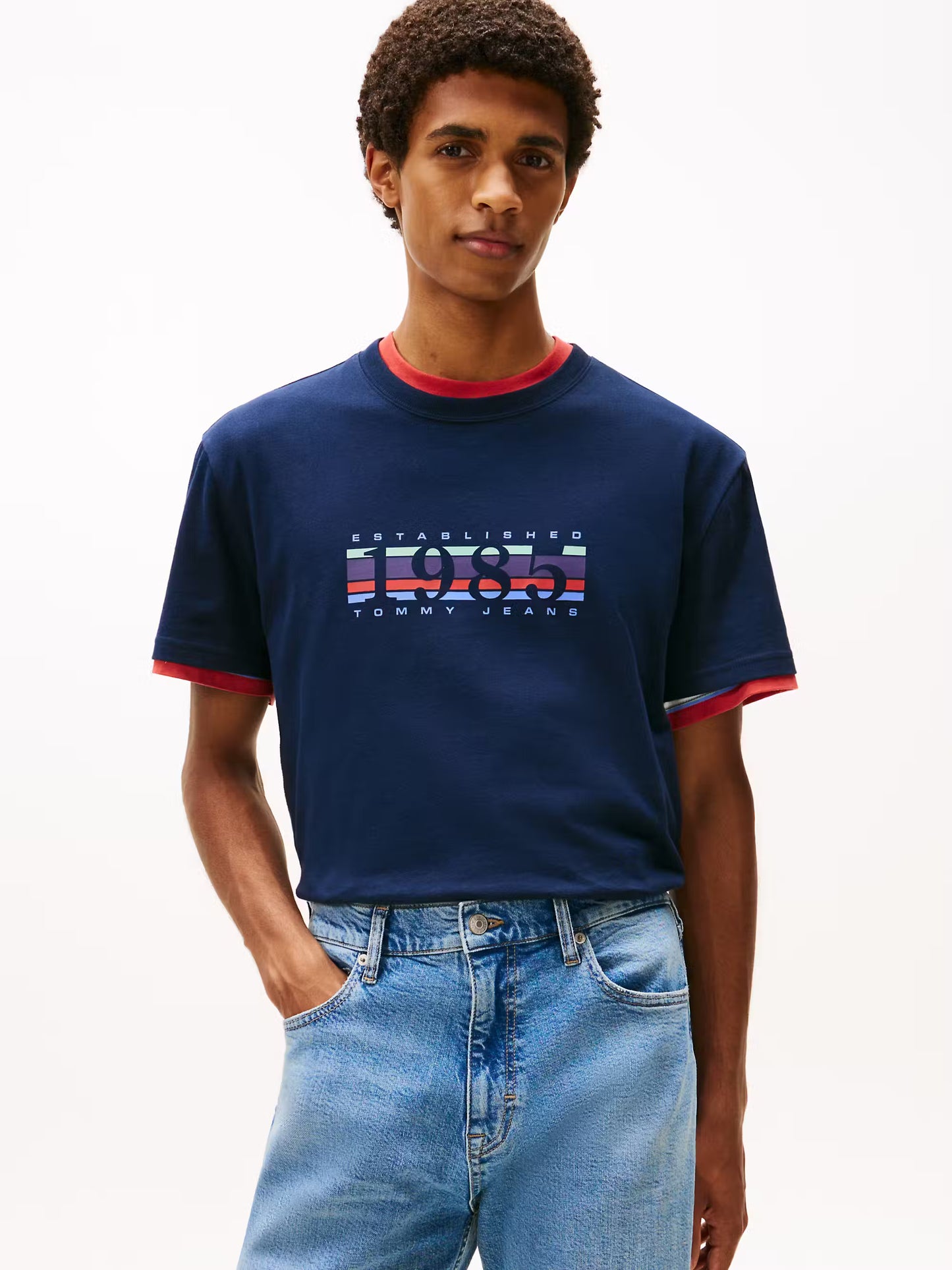 Regular 1985 Graphic T-Shirt - Navy