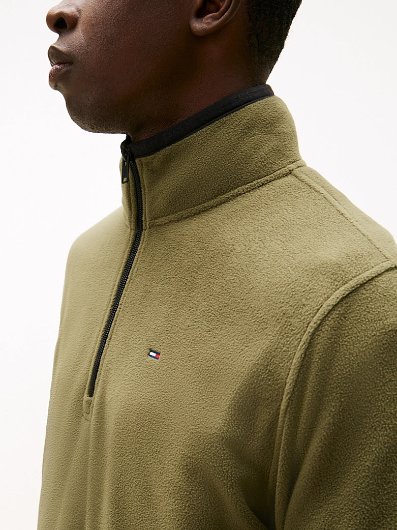 Flag Quarter-Zip Polar Fleece - Dark Greenery