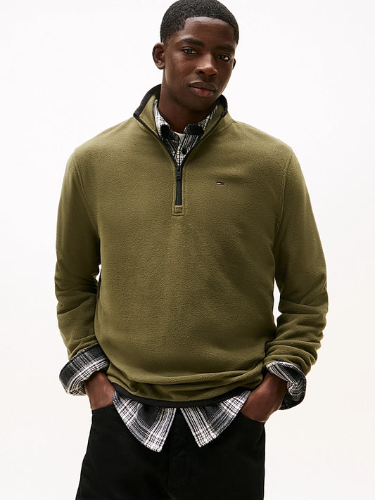 Flag Quarter-Zip Polar Fleece - Dark Greenery