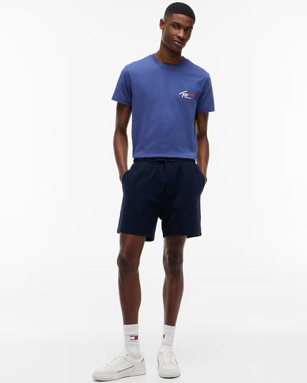 Slim Sign Chest SS T-Shirt - Blue Strom